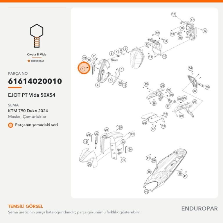 EJOT PT Vida 50X54 61614020010 parça şeması