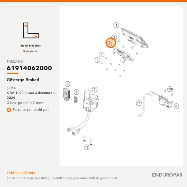 Gösterge Braketi 61914062000 parça şeması