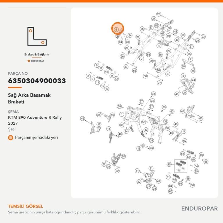 Sağ Arka Basamak Braketi 6350304900033 parça şeması