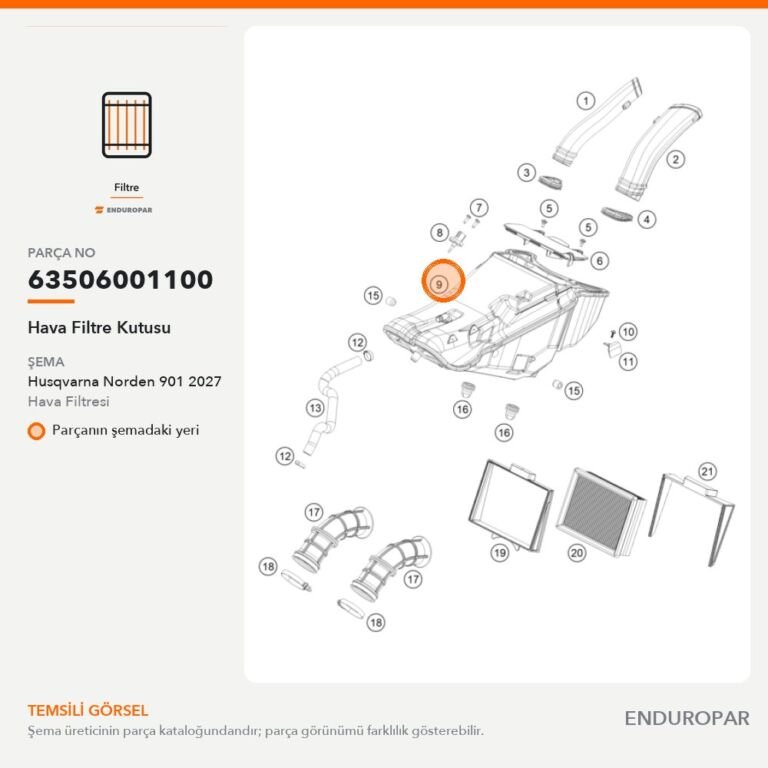 Hava Filtre Kutusu 63506001100 parça şeması