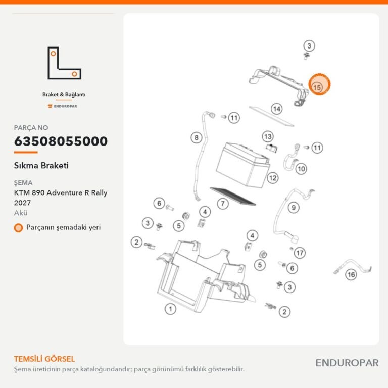 Sıkma Braketi 63508055000 parça şeması