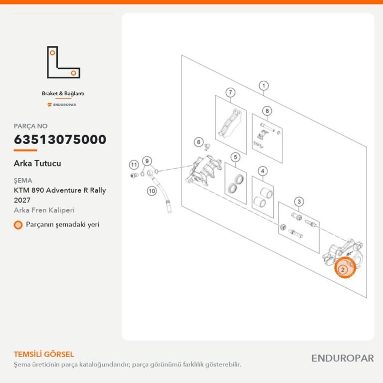 Arka Tutucu 63513075000 parça şeması