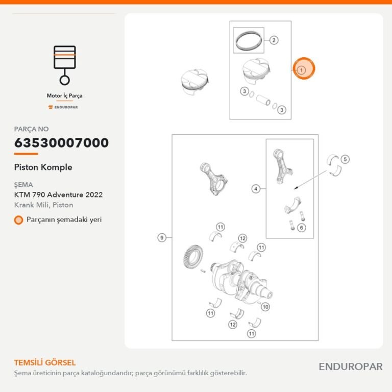 Piston Komple 63530007000 parça şeması