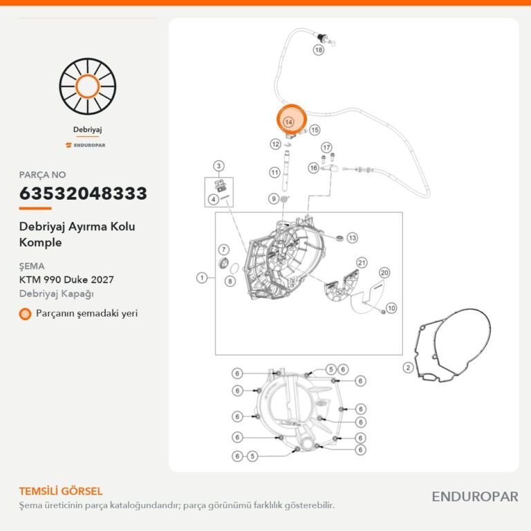Debriyaj Ayırma Kolu Komple 63532048333 parça şeması