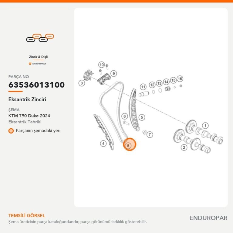 Eksantrik Zinciri 63536013100 parça şeması