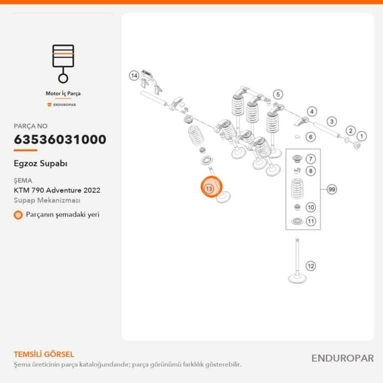 Egzoz Supabı 63536031000 parça şeması