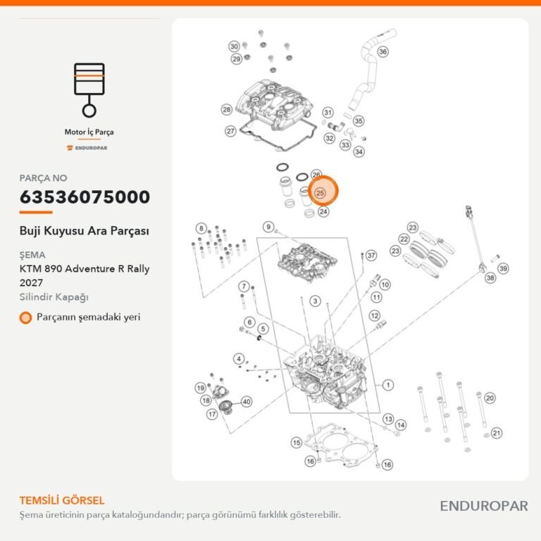 Buji Kuyusu Ara Parçası 63536075000 parça şeması