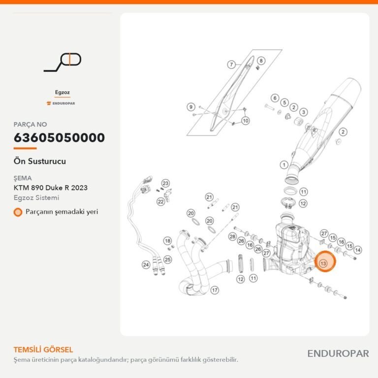 Ön Susturucu 63605050000 parça şeması