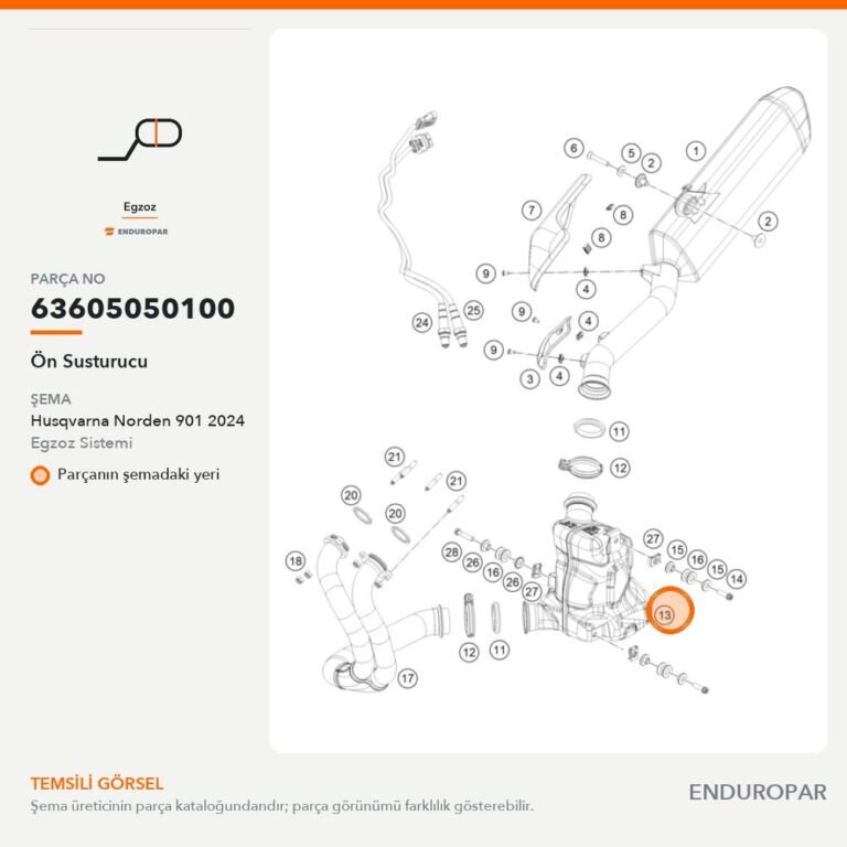 Ön Susturucu 63605050100 parça şeması