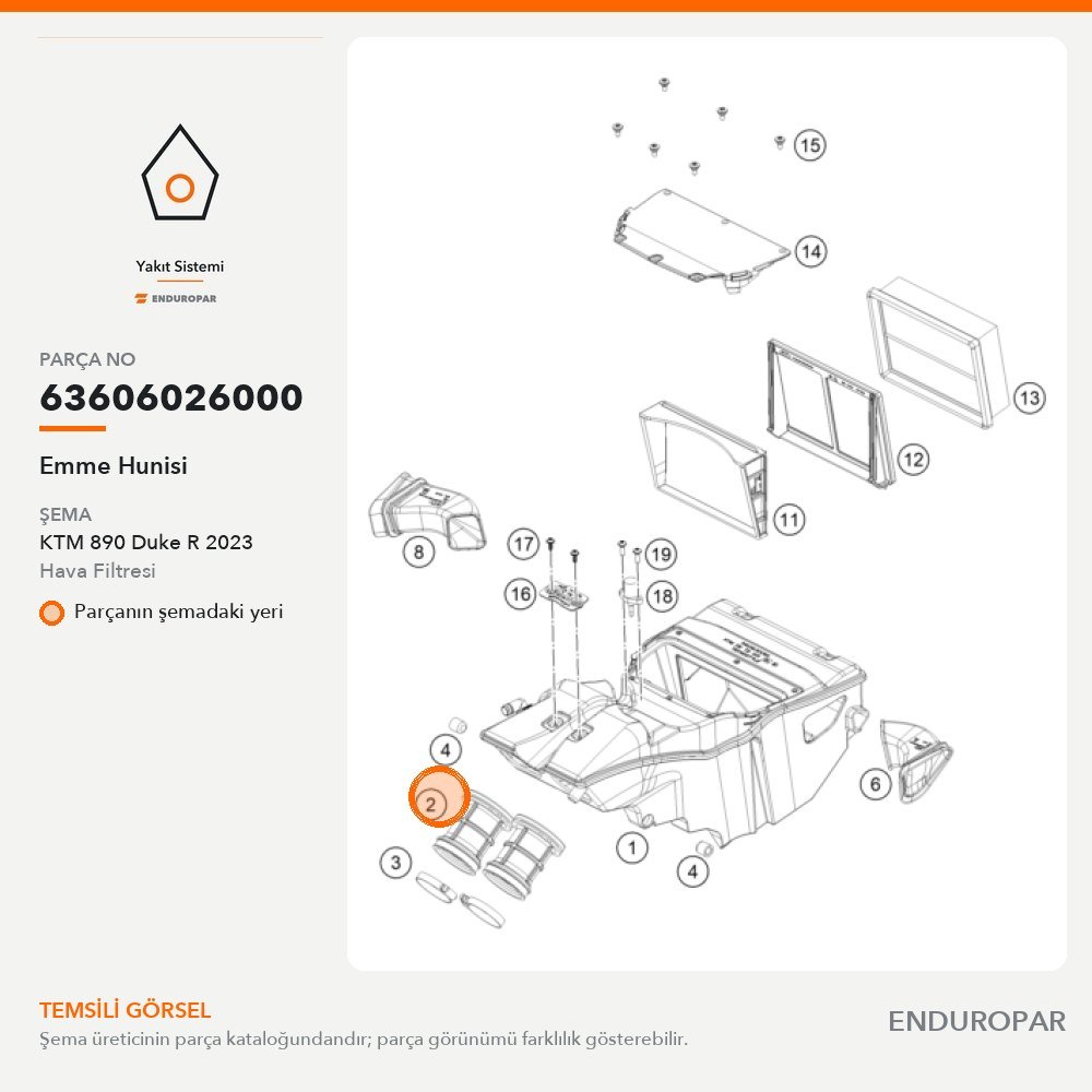Emme Hunisi 63606026000 parça şeması