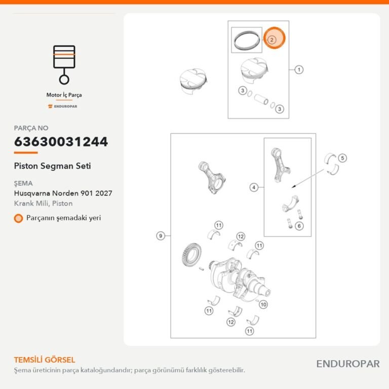 Piston Segman Seti 63630031244 parça şeması