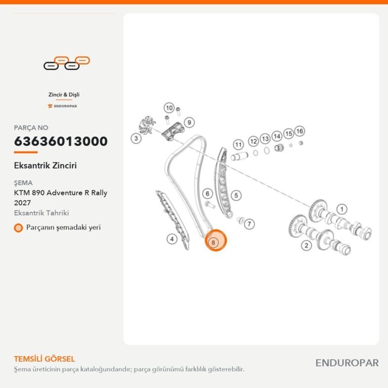 Eksantrik Zinciri 63636013000 parça şeması