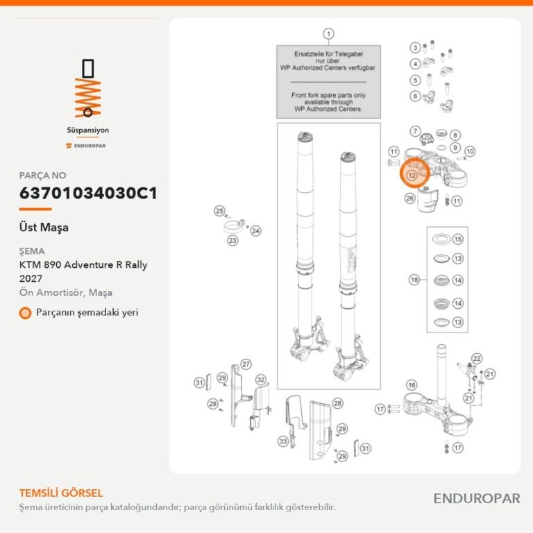 Üst Maşa 63701034030C1 parça şeması
