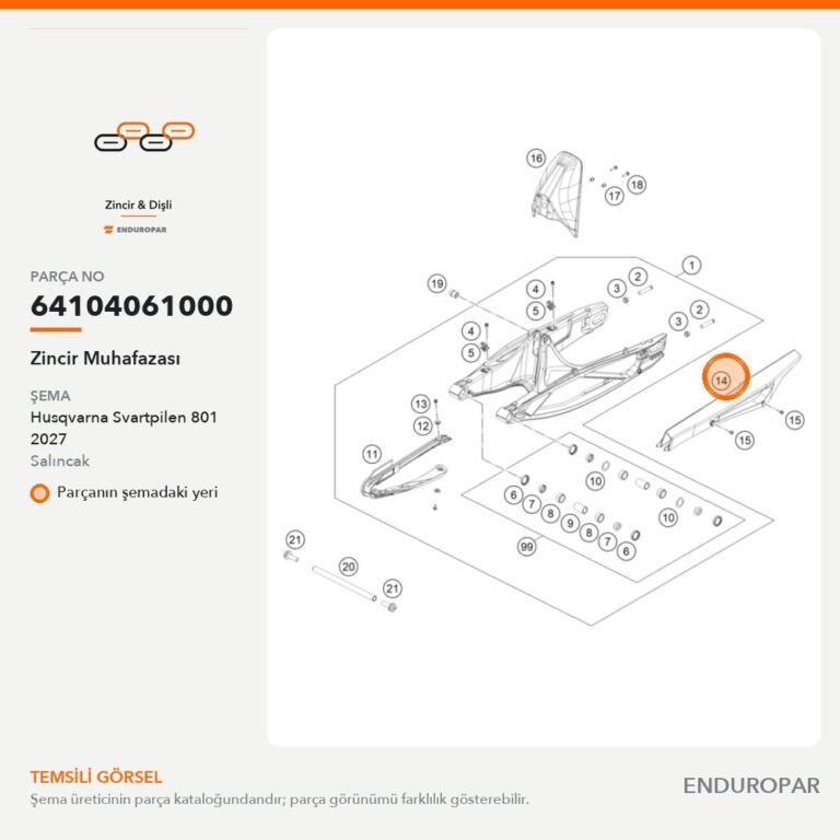 Zincir Muhafazası 64104061000 parça şeması