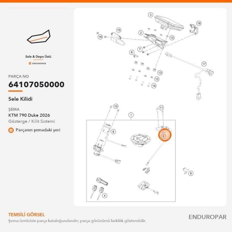 Sele Kilidi 64107050000 parça şeması