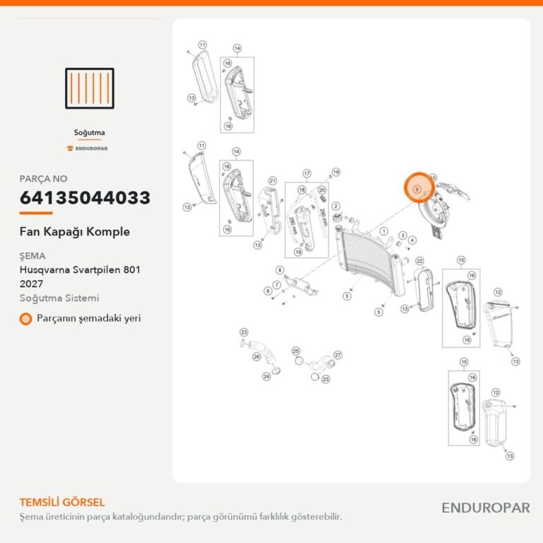 Fan Kapağı Komple 64135044033 parça şeması