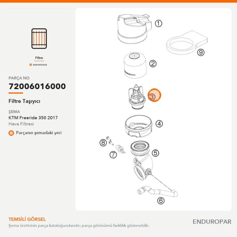 Filtre Taşıyıcı 72006016000 parça şeması