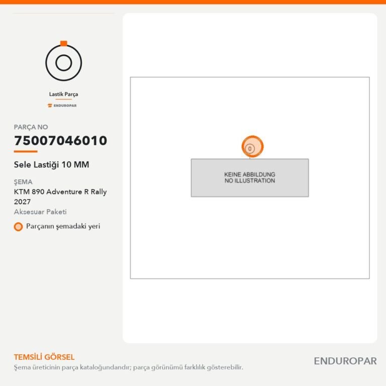Sele Lastiği 10 MM 75007046010 parça şeması
