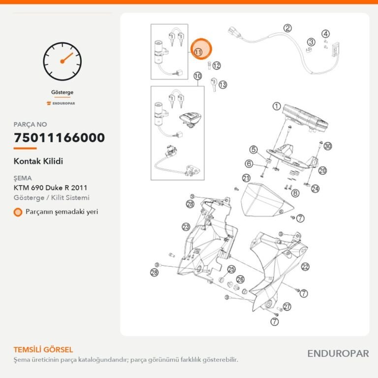 Kontak Kilidi 75011166000 parça şeması
