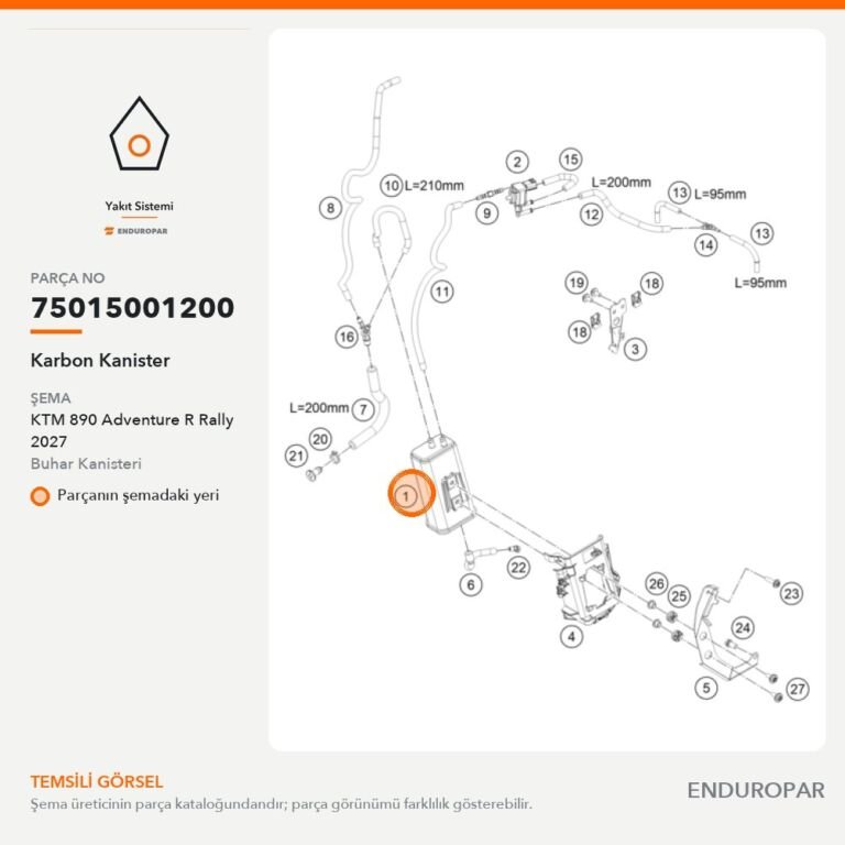 Karbon Kanister 75015001200 parça şeması