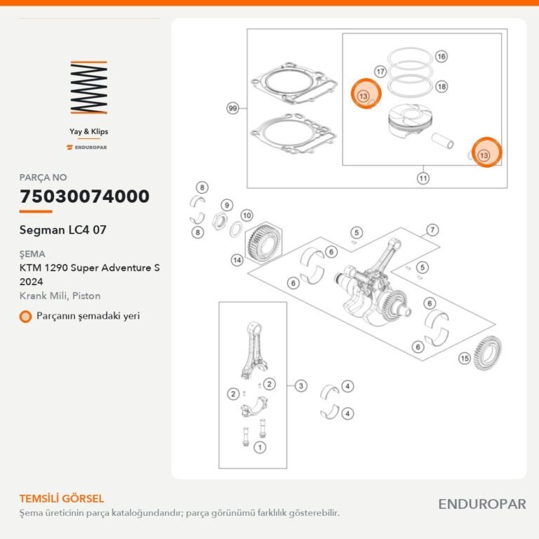 Segman LC4 07 75030074000 parça şeması