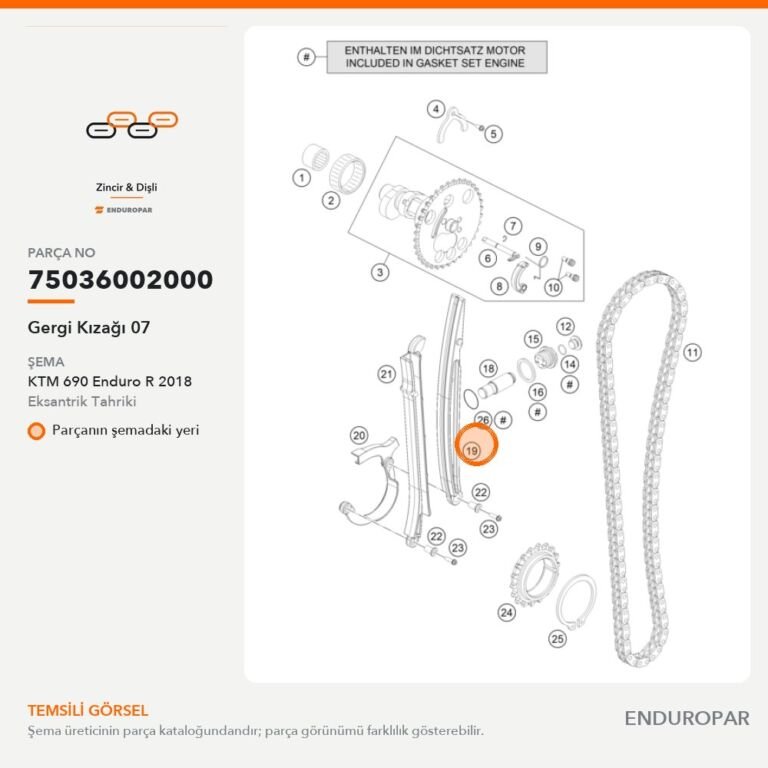 Gergi Kızağı 07 75036002000 parça şeması