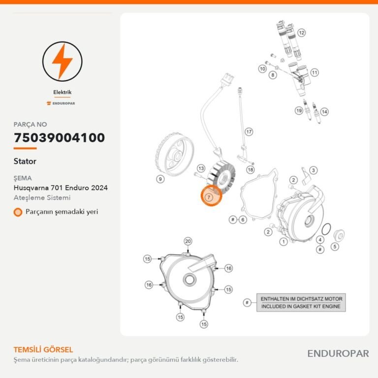 Stator 75039004100 parça şeması