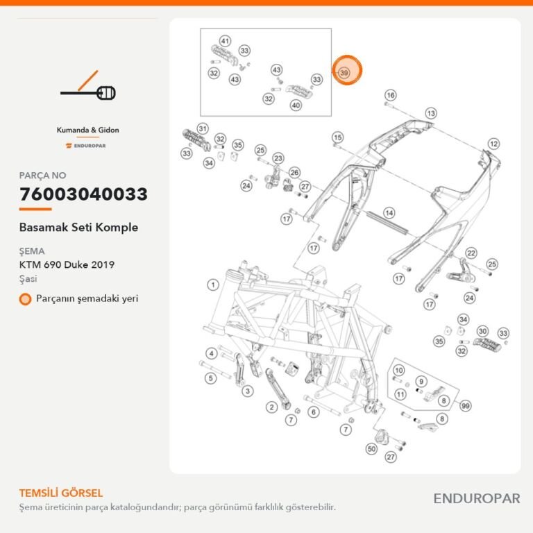 Basamak Seti Komple 76003040033 parça şeması