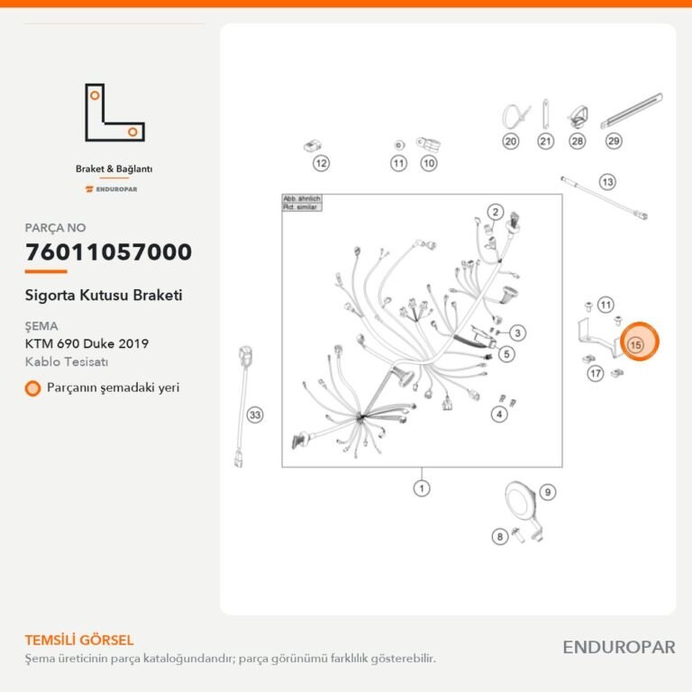 Sigorta Kutusu Braketi 76011057000 parça şeması