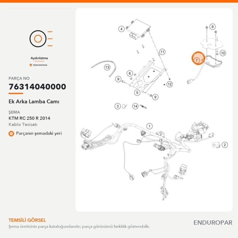 Ek Arka Lamba Camı 76314040000 parça şeması