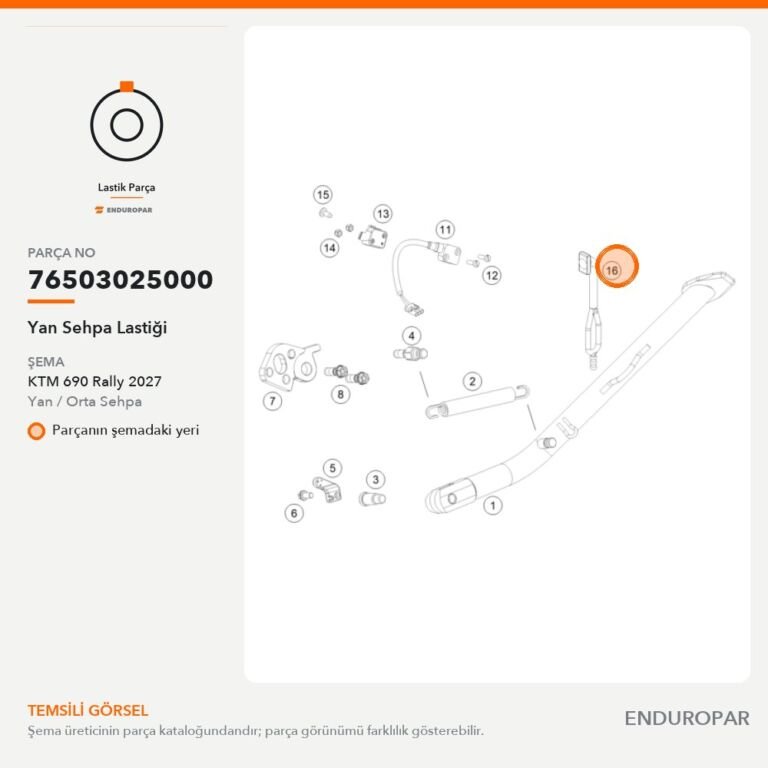 Yan Sehpa Lastiği 76503025000 parça şeması