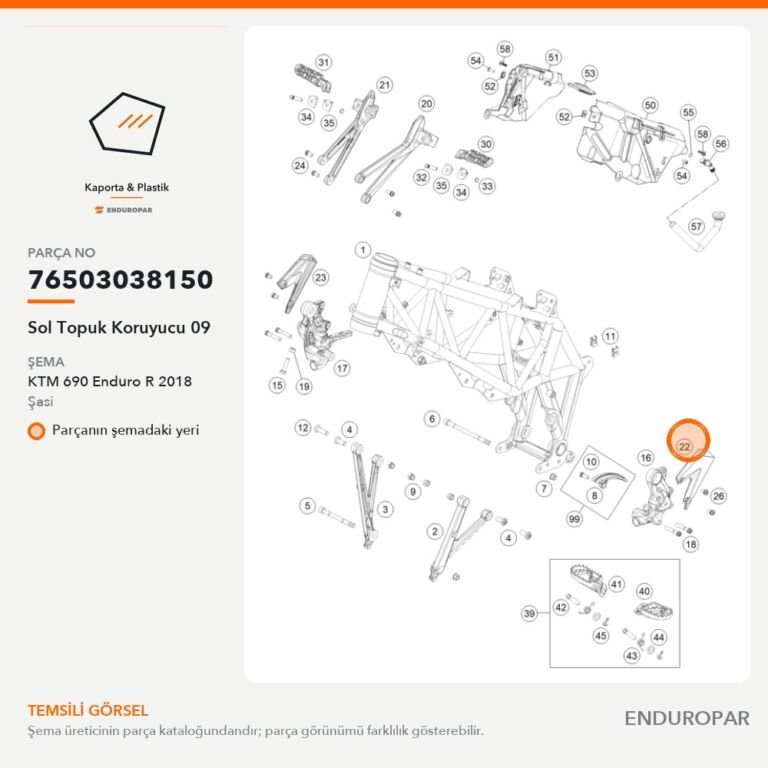 Sol Topuk Koruyucu 09 76503038150 parça şeması