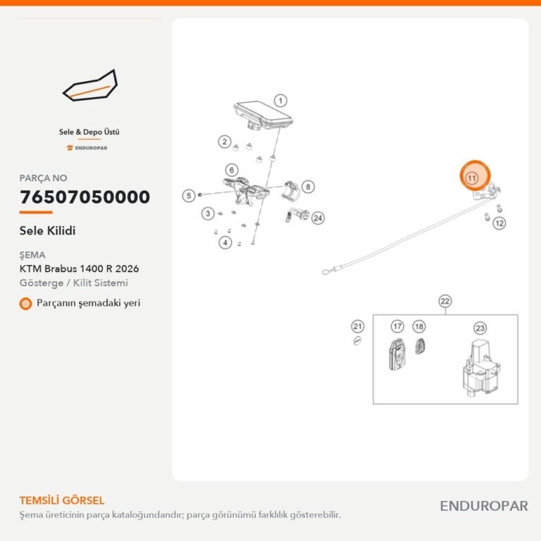Sele Kilidi 76507050000 parça şeması