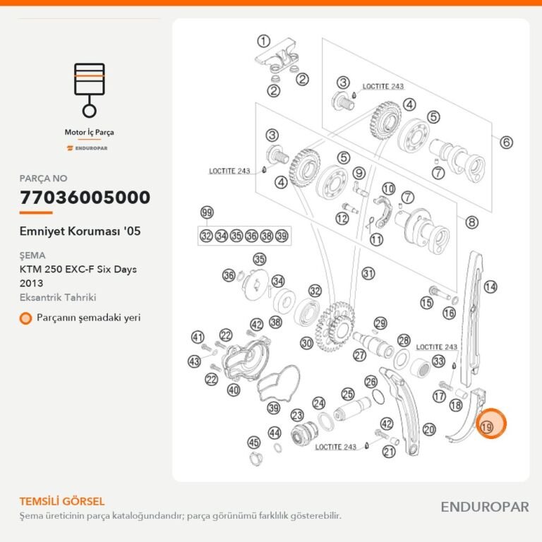 Emniyet Koruması '05 77036005000 parça şeması