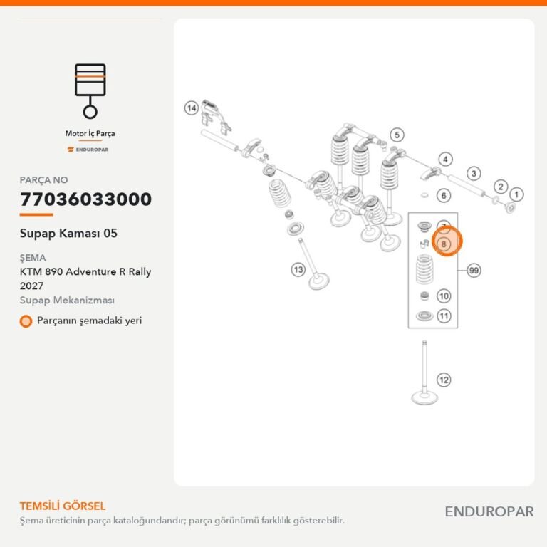 Supap Kaması 05 77036033000 parça şeması