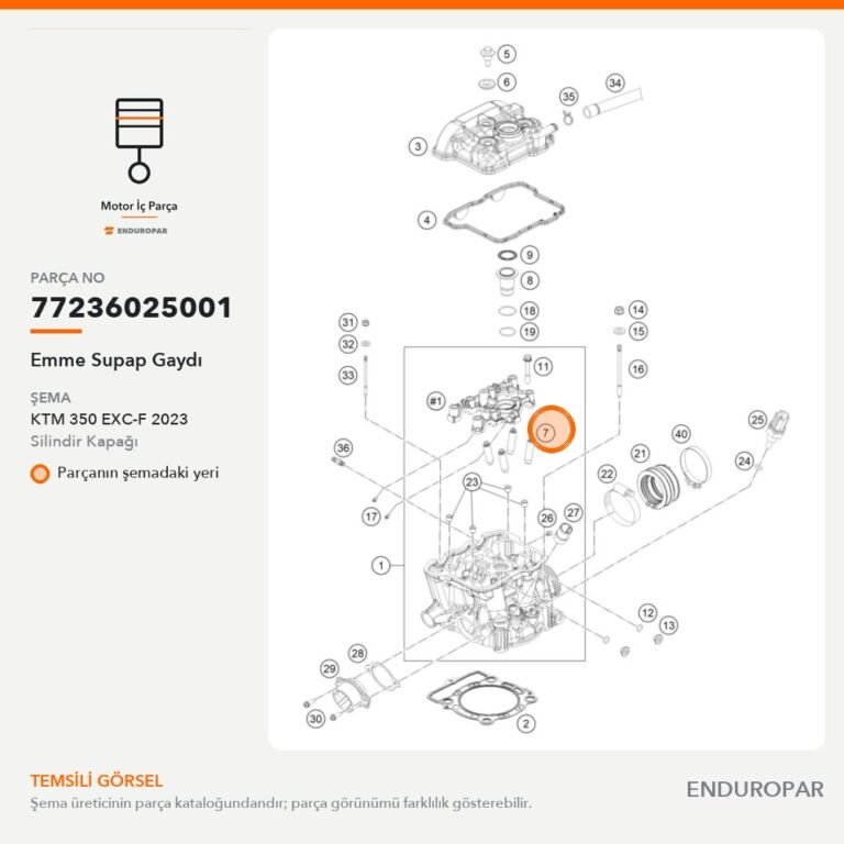 Emme Supap Gaydı 77236025001 parça şeması