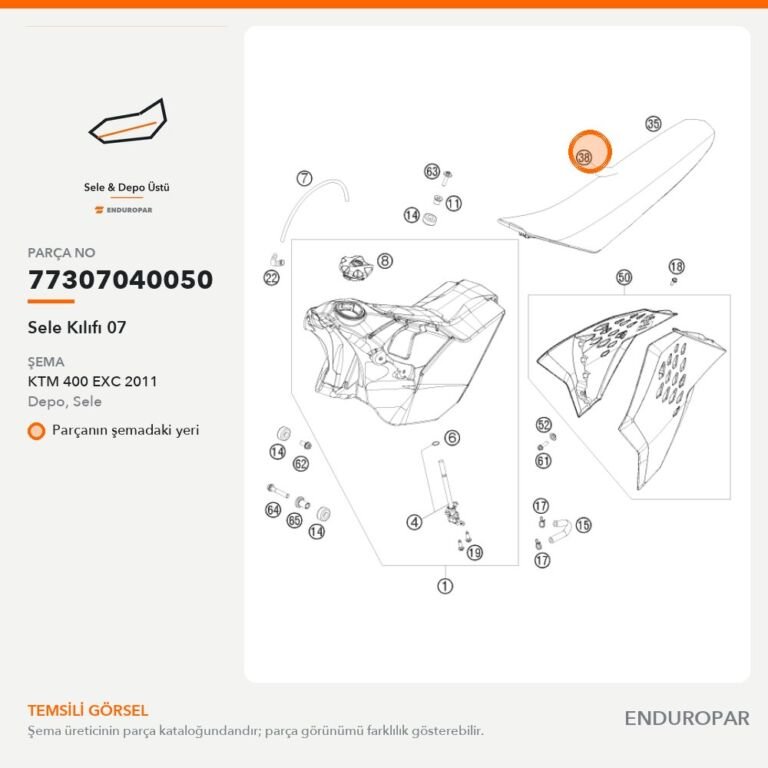 Sele Kılıfı 07 77307040050 parça şeması