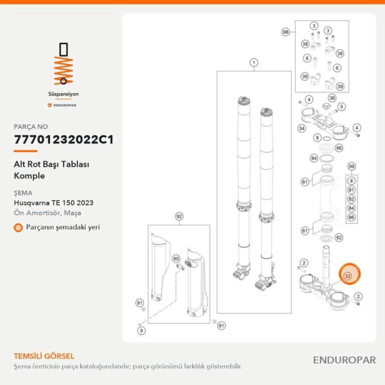 Alt Rot Başı Tablası Komple 77701232022C1 parça şeması