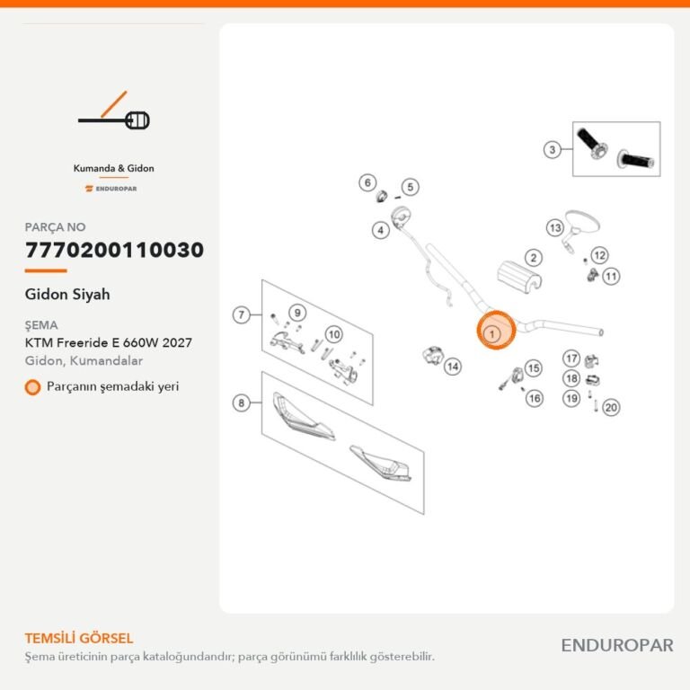 Gidon Siyah 7770200110030 parça şeması