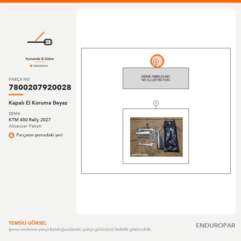 Kapalı El Koruma Beyaz 7800207920028 parça şeması