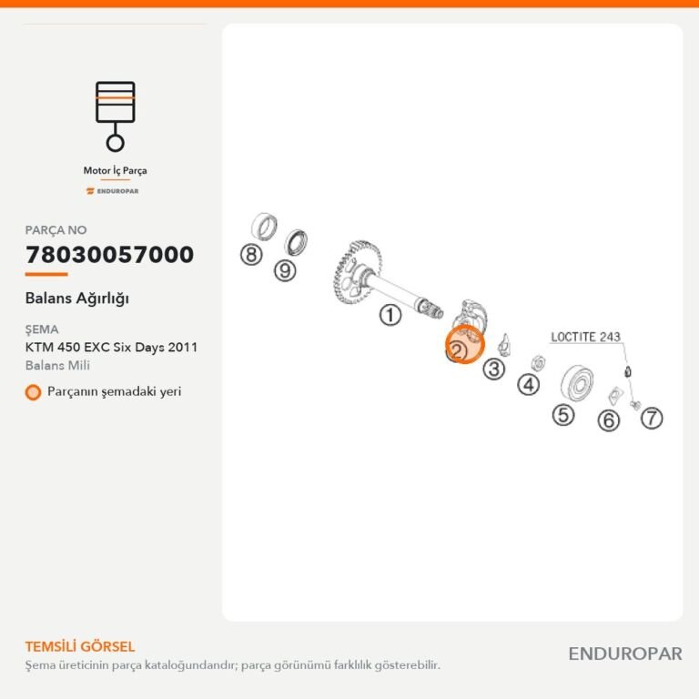 Balans Ağırlığı 78030057000 parça şeması