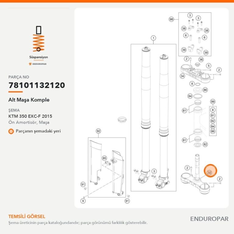 Alt Maşa Komple 78101132120 parça şeması