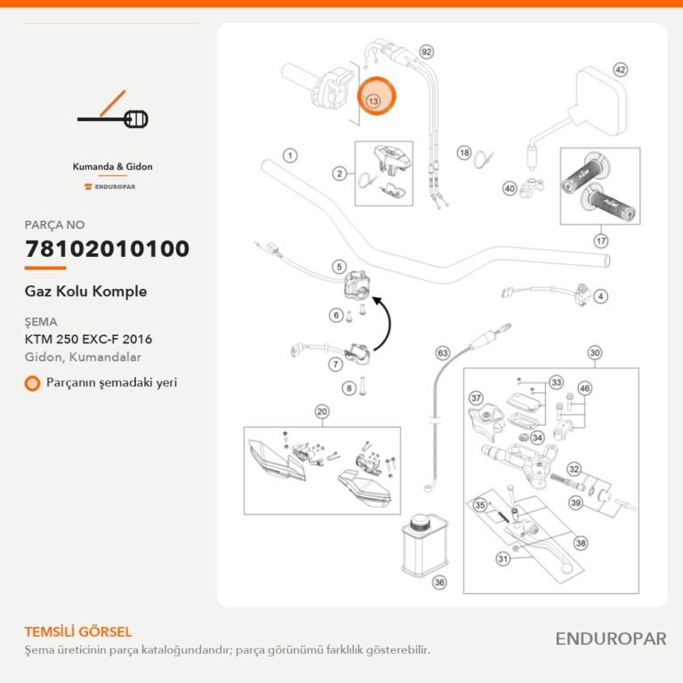 Gaz Kolu Komple 78102010100 parça şeması