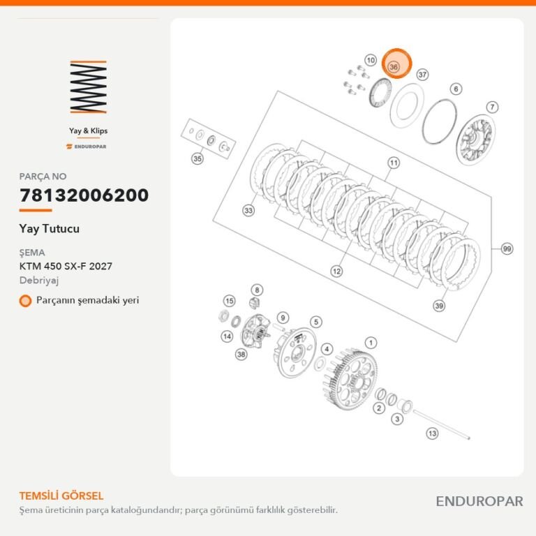 Yay Tutucu 78132006200 parça şeması
