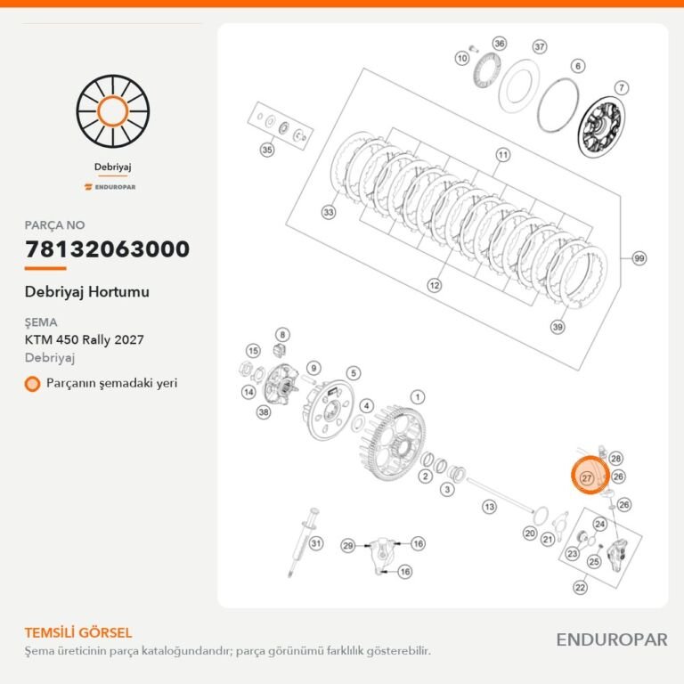 Debriyaj Hortumu 78132063000 parça şeması