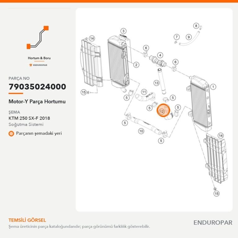 Motor-Y Parça Hortumu 79035024000 parça şeması