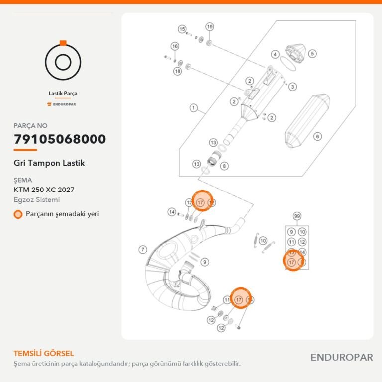 Gri Tampon Lastik 79105068000 parça şeması
