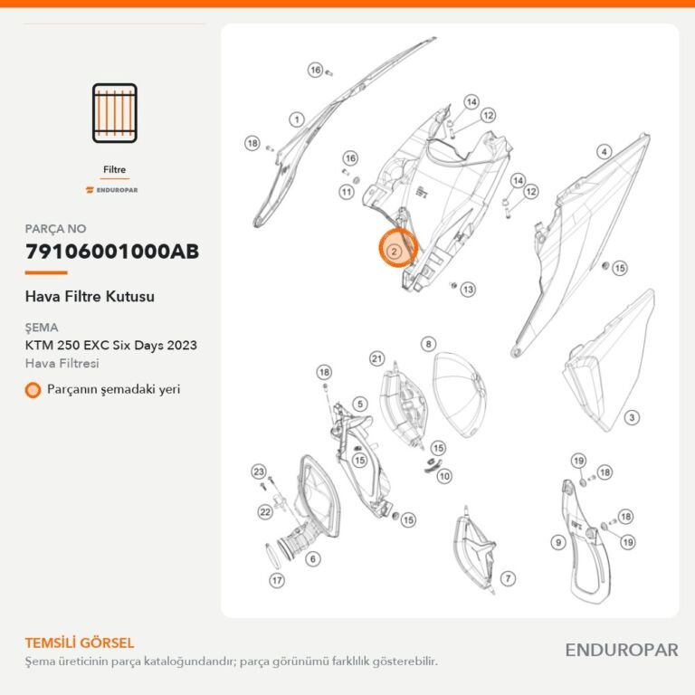Hava Filtre Kutusu 79106001000AB parça şeması