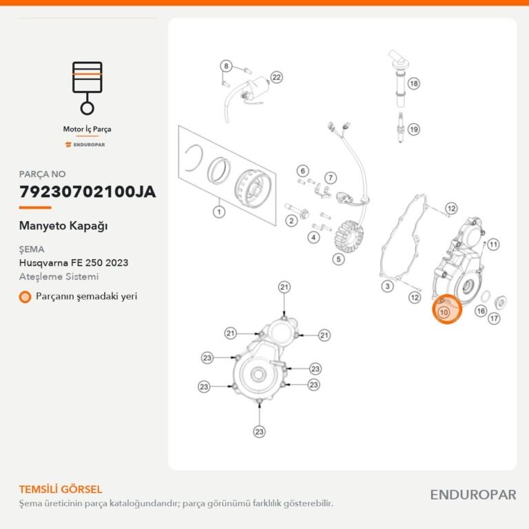 Manyeto Kapağı 79230702100JA parça şeması