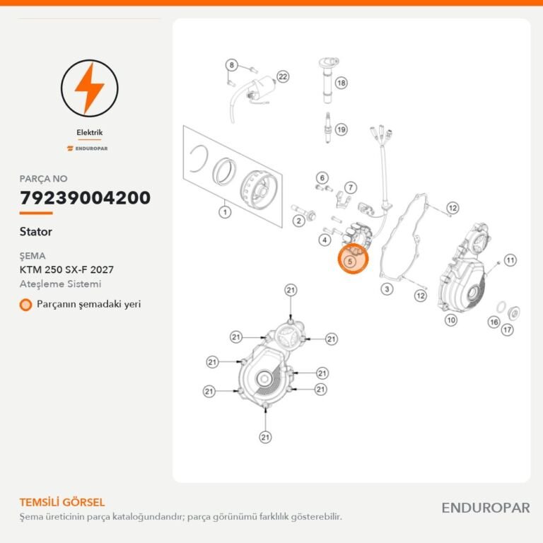 Stator 79239004200 parça şeması